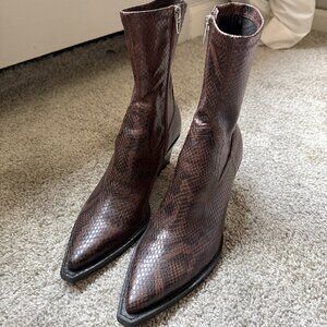 Dolce Vita Snakeskin Booties